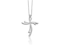 Collana Miluna Le Croci Gemme Preziose in Oro bianco Diamante CLD4527